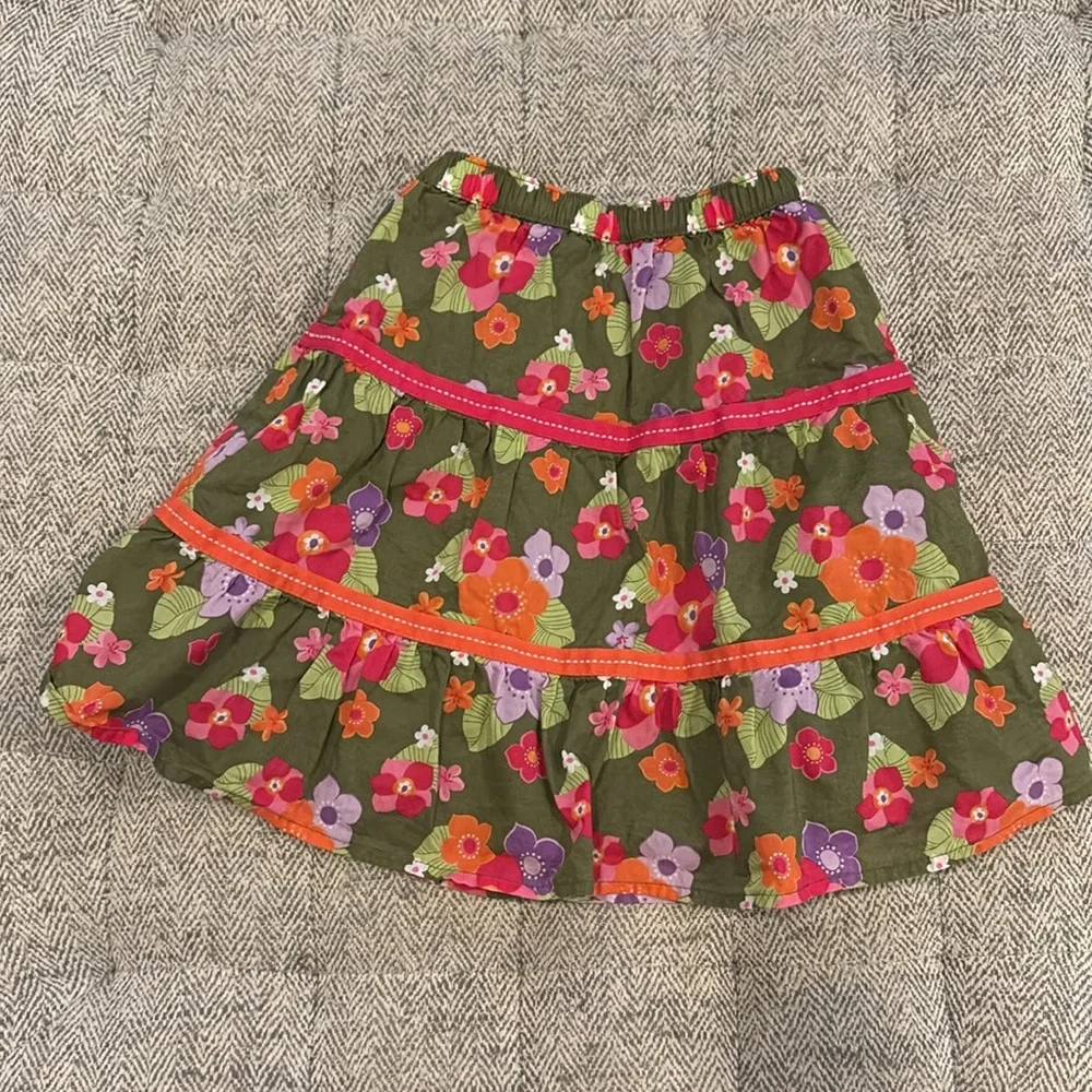 Gymboree floral lined skirt size 2T